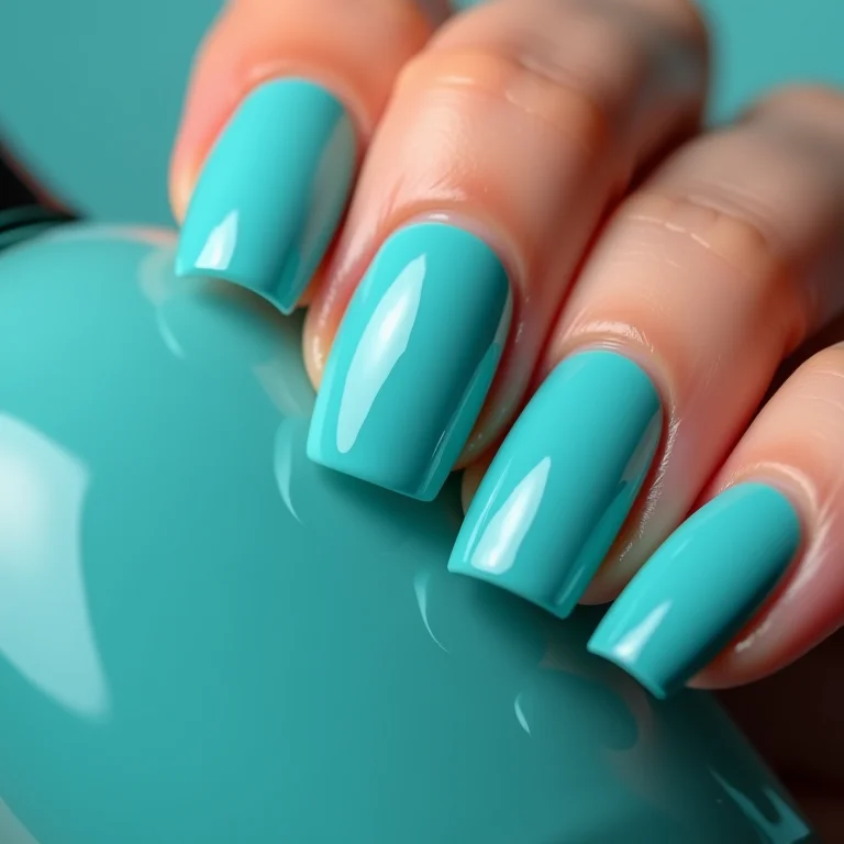 Unhas azul turquesa dominam salões, viralizam nas redes - Imagem do artigo