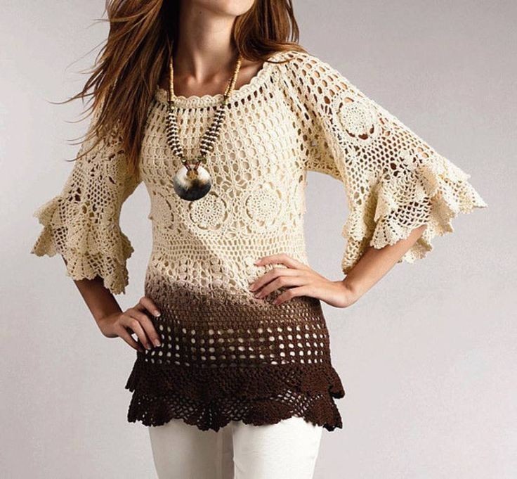 Arrase no look com estas blusas de crochê com gráficos - Imagem do artigo original