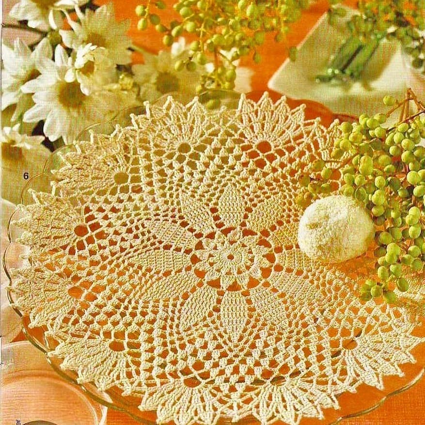 Centrinhos de Mesa em Crochê com Gráficos: Delicadeza e Estilo para Sua Decoração! - Imagem do artigo original