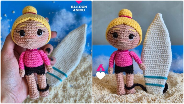 Amigurumi Surfista: o DIY que traz o mood praiano direto para a sua estante