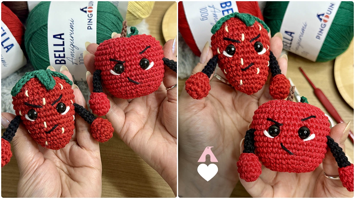 Amigurumi do Morango do Amor e Maçã do Amor: Crie os Seus! - Imagem do artigo
