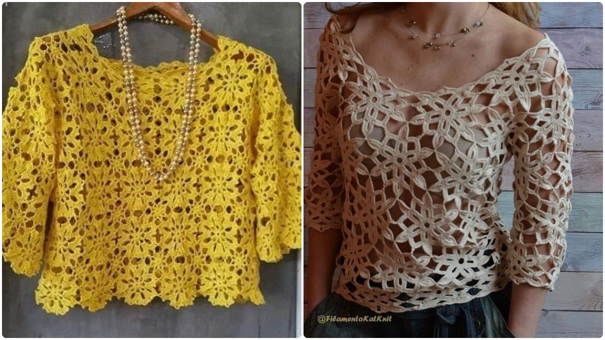 15 Blusas de Crochê Simples e Rápida com Gráficos Detalhados e Videoaula! - Imagem do artigo