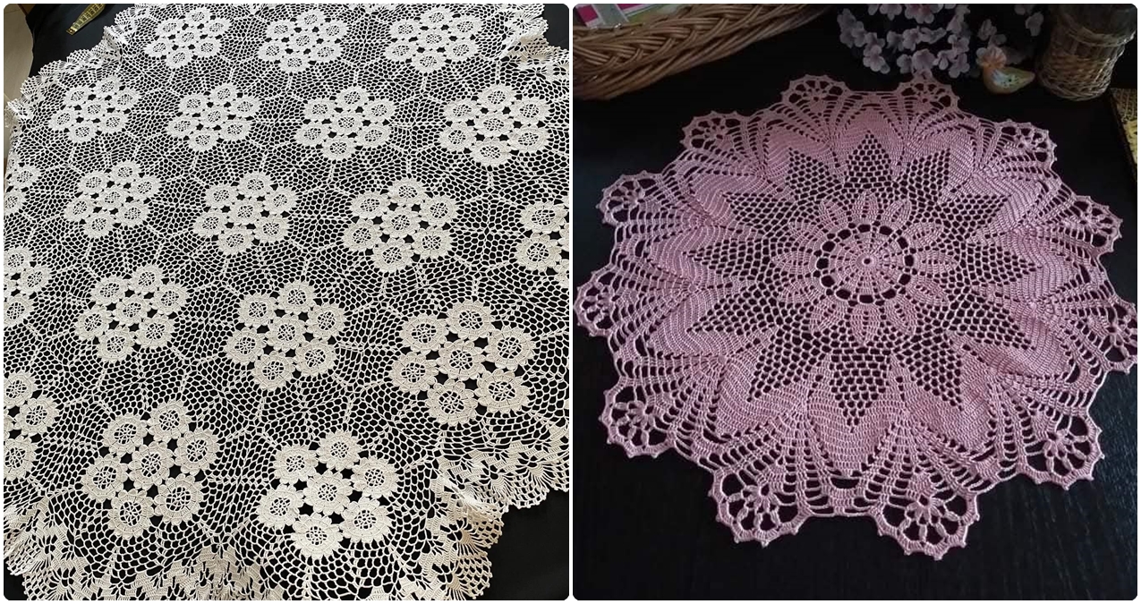 Centros de Mesa em Crochê com Gráficos Detalhados: Crie Você Mesma! - Imagem do artigo