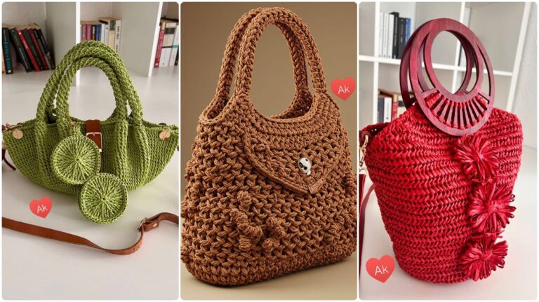 19 Bolsas de Crochê de Luxo: Inspirações Incríveis para Você Fazer!