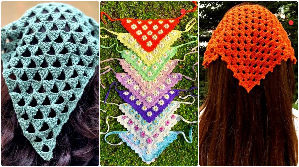 21 Bandanas de Crochê: Crie Peças Lindas e Estilosas que Estão em Alta! - Imagem do artigo