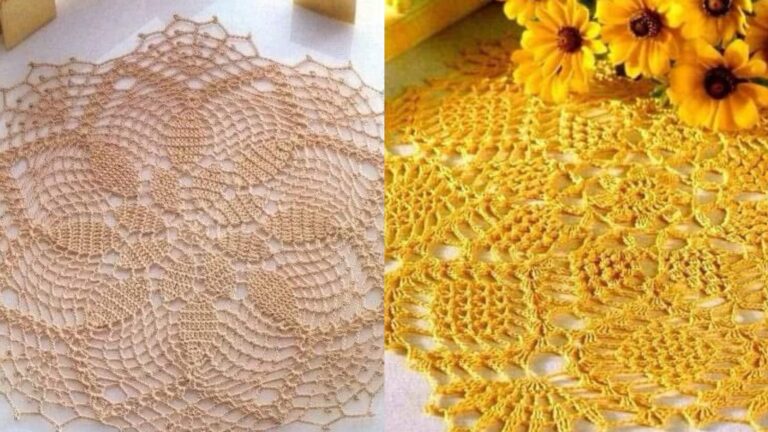 Centros de Mesa em Crochê Fácil e Elegante: Aprenda a Fazer Passo a Passo