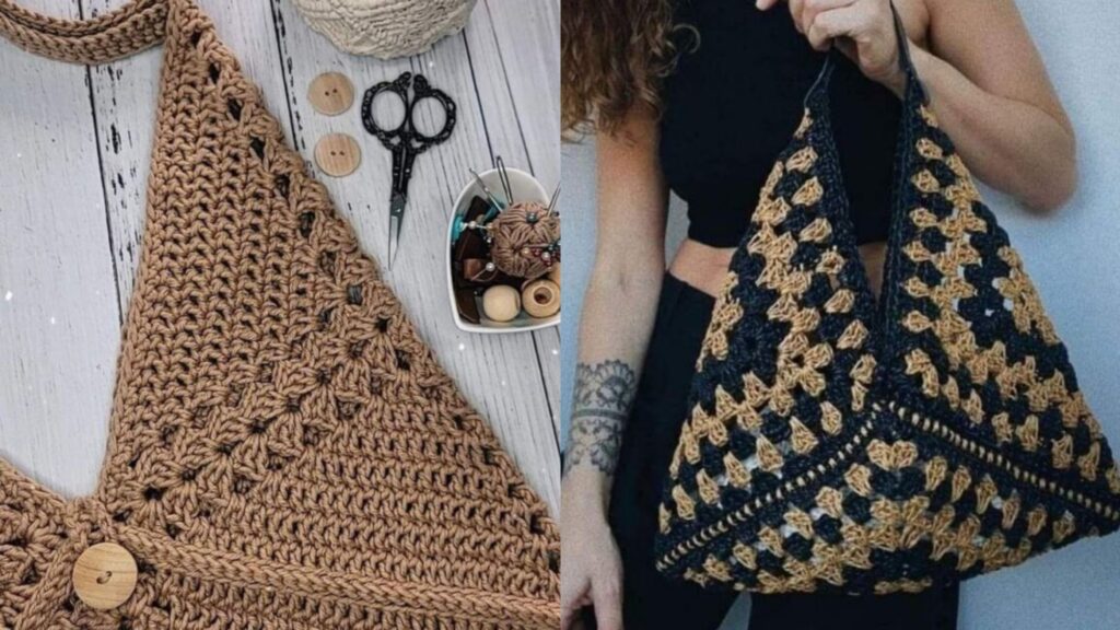 26 Bolsas de Crochê Bonitas e Fáceis: Transforme Fios em Estilo e Oportunidade! - Imagem do artigo original