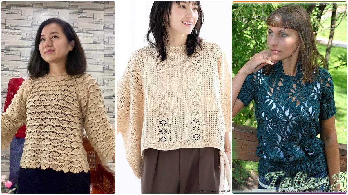 Passo a Passo de Blusas de Crochê com Pontos Diferentes e Gráficos! - Imagem do artigo