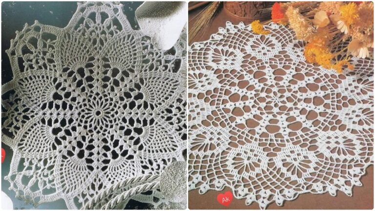 Decoração Sustentável: 10 Centros de Mesa em Crochê com Gráficos Detalhados!