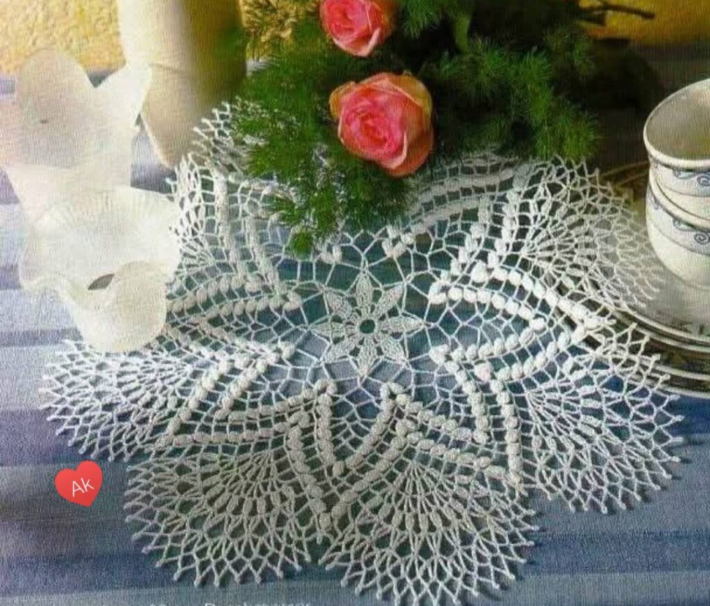 Decoração Sustentável: 10 Centros de Mesa em Crochê com Gráficos Detalhados! - Imagem do artigo original