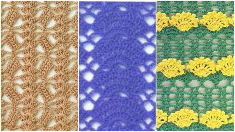 25 Amostras de Pontos de Crochê Modernos com Gráficos para Inovar Seus Trabalhos!