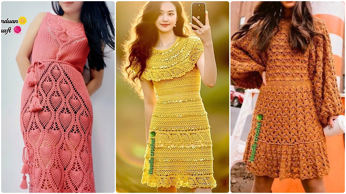 7 Modelos de Vestidos de Crochê Longos com Gráficos para Imprimir! - Imagem do artigo