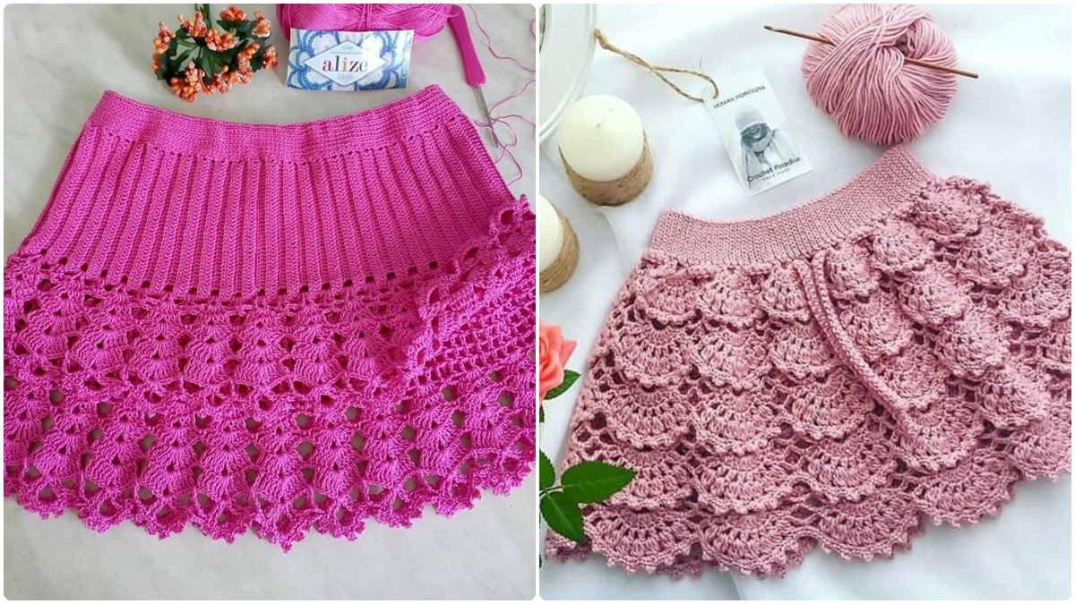 12 Saias de Crochê Charmosas com Gráficos Detalhados e Pontos Lindíssimos! - Imagem do artigo