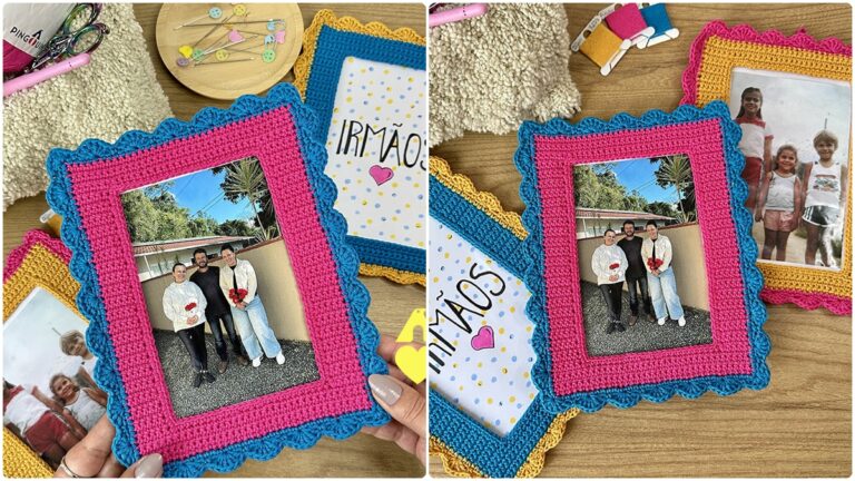 Porta-Retrato em Crochê: Decore sua Casa com Criatividade!