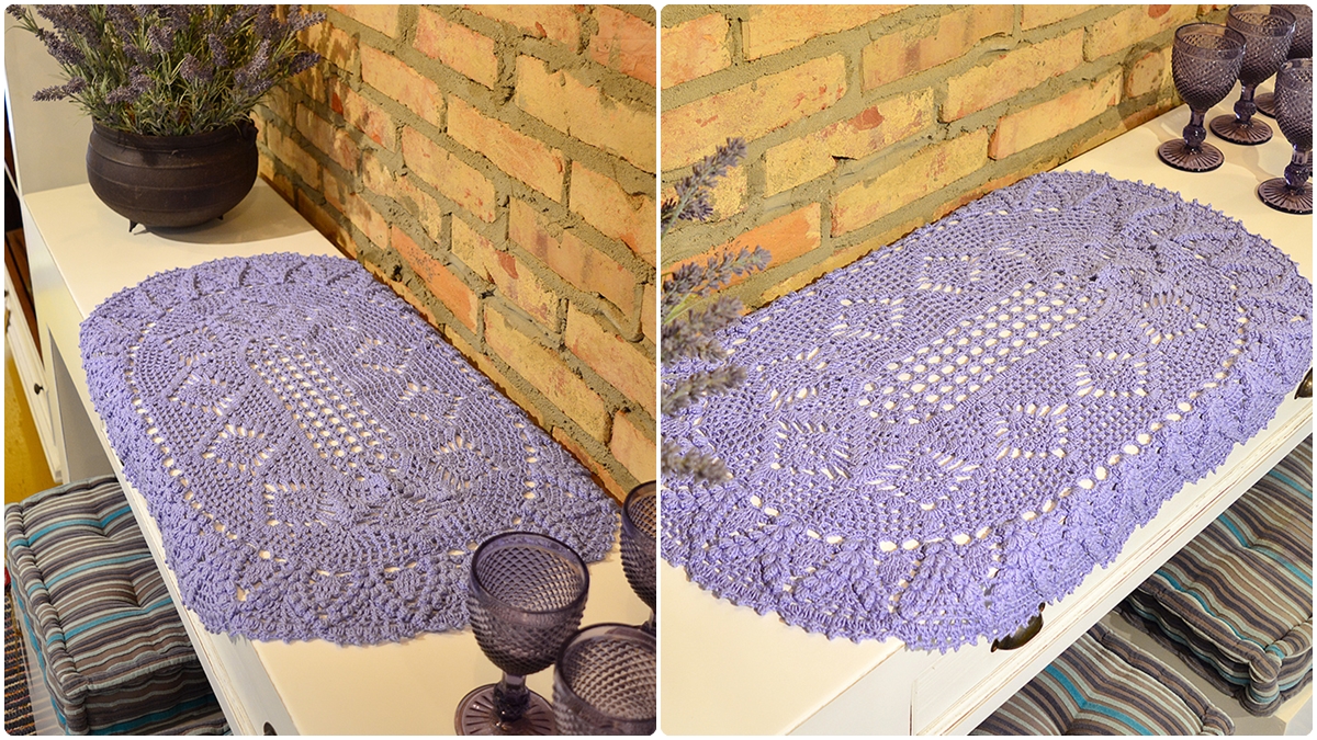 Trilho de Mesa em Crochê Lavanda: Descubra como Criar o Seu! - Imagem do artigo
