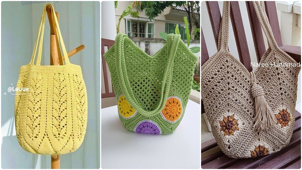 Veja 20 Lindas Bolsas de Crochê com Gráficos Para Você se Apaixonar + Vídeo Aula! - Imagem do artigo