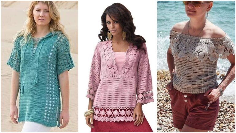 Inspirações de Blusas de Crochê Únicas e Criativas para Qualquer Estação!