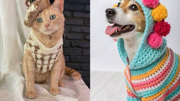 Roupinhas de Pet em Crochê: Estilo, Conforto e Muito Amor!