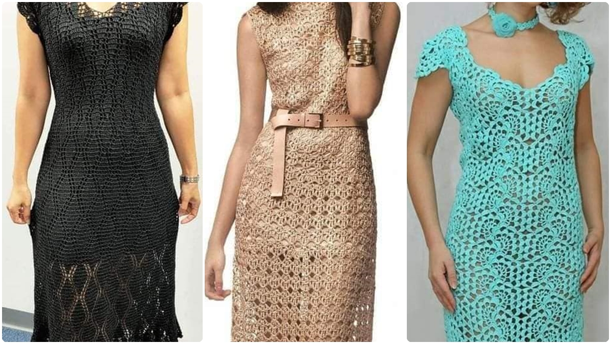 Veja 8 Vestidos de Crochê de Luxo com Gráficos Completos e Vídeo Aula! - Imagem do artigo