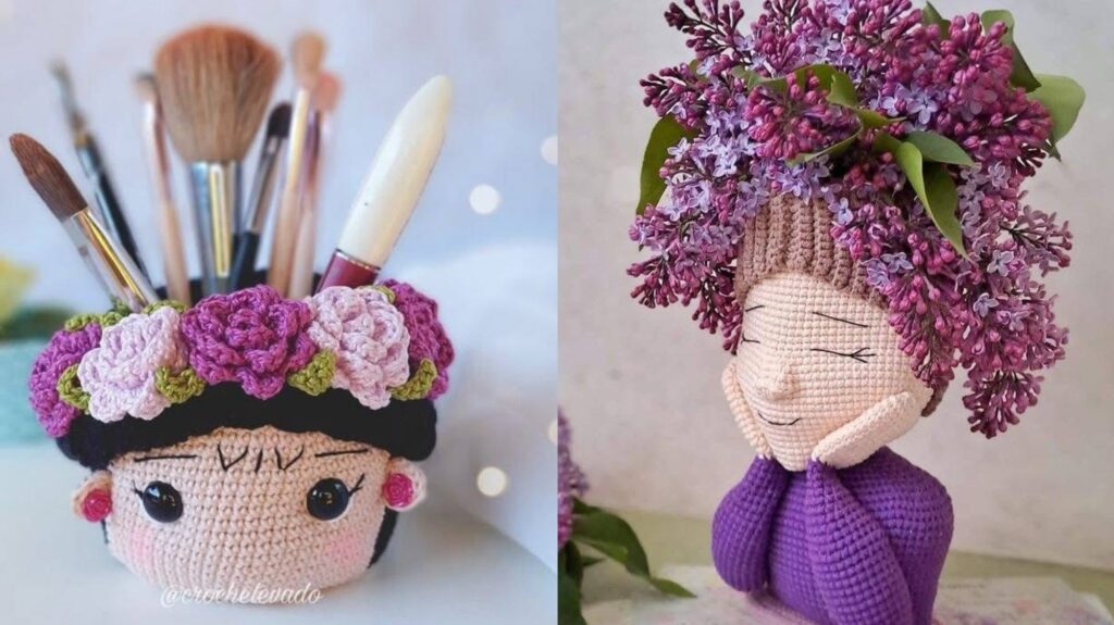 Amigurumi Organizador em Crochê: Uma Peça, Várias Possibilidades - Imagem do artigo original