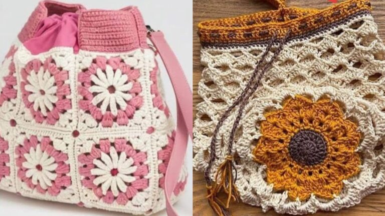 Bolsas de Crochê com Flores: Aprenda a Criar Acessórios Cheios de Charme
