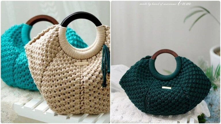 Modelos de Bolsas de Crochê Elegantes com Gráficos Completos e Inspirações!