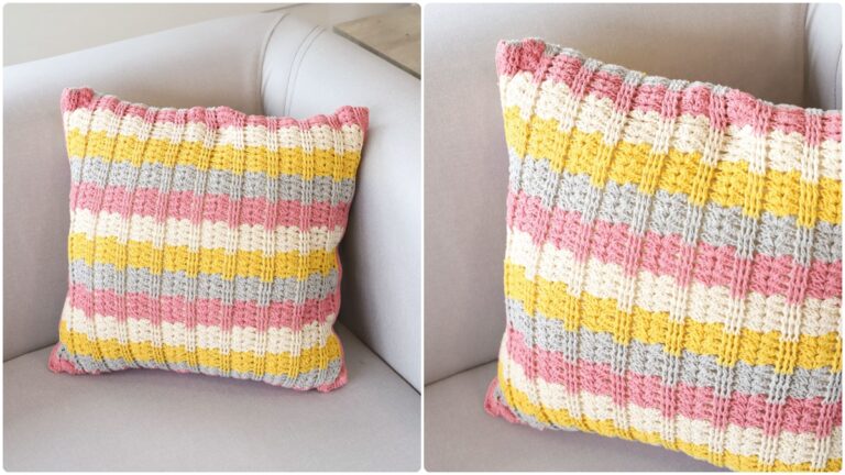 Almofada de Crochê Brisa do Mar: Perfeita para a Sua Decoração!