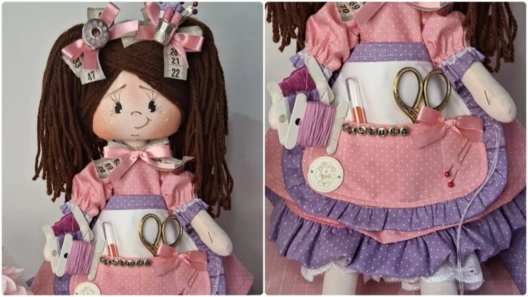 Boneca Costureira em Patchwork: Descubra Como Criar a Sua!