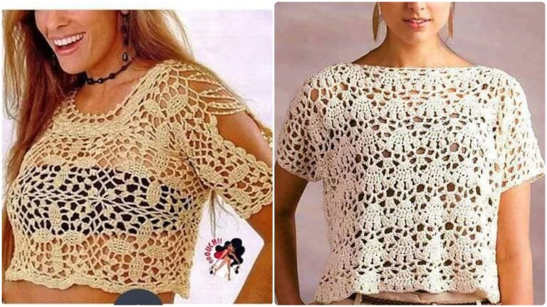 Blusas de Crochê para o Verão com Gráficos e Inspirações que Vão te Encantar!