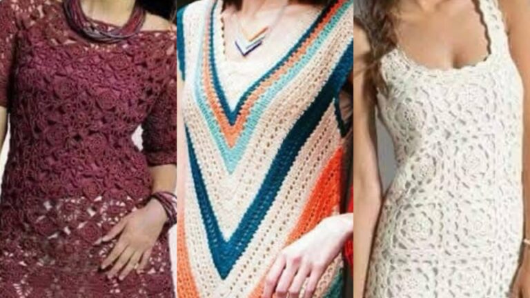 Vestidos de Crochê: Receita, Gráficos e Inspiração