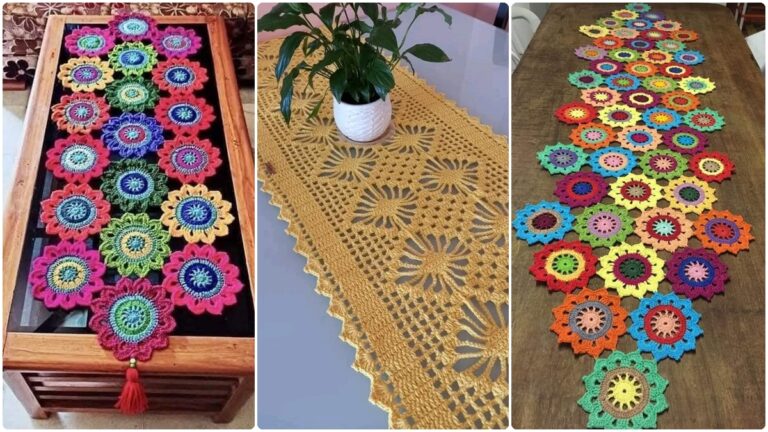 Caminhos de Mesa em Crochê: Gráficos, Inspirações e Vídeo Aula Completa!