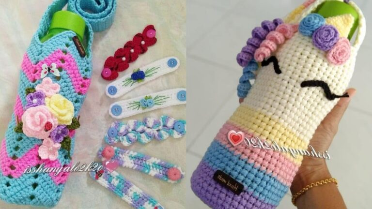 DIY Crochê: Crie Porta Garrafas Sustentáveis em Poucos Passos