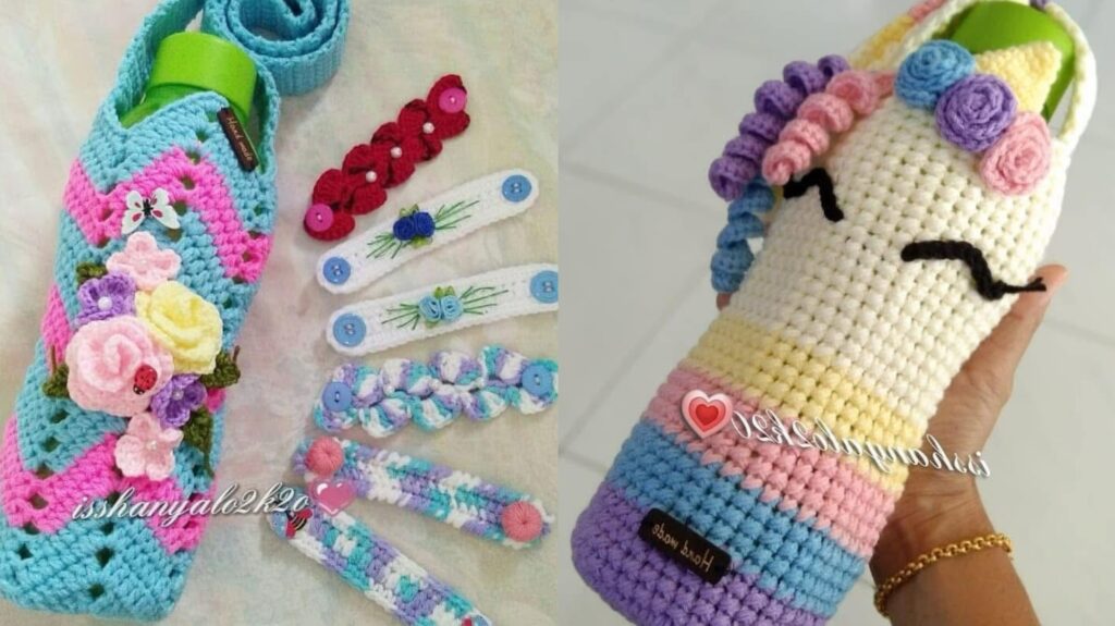 DIY Crochê: Crie Porta Garrafas Sustentáveis em Poucos Passos - Imagem do artigo original