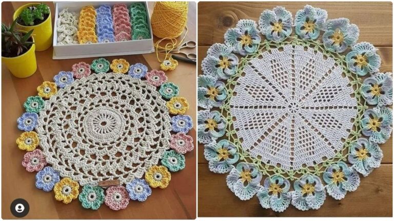 Sousplats de Crochê: Transforme Sua Mesa com Peças Encantadoras e Atemporais!