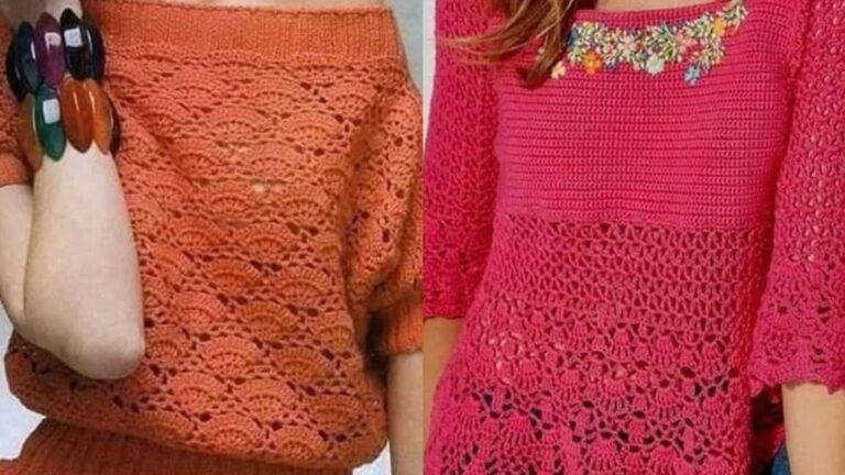 Blusas de Crochê: Modelos, Gráficos Exclusivos e Dicas para Criar a Sua