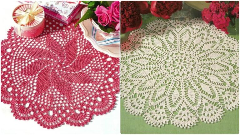 9 Centros de Mesa em Crochê com Gráficos: Inspire-se em Modelos Lindos e Crie o Seu!