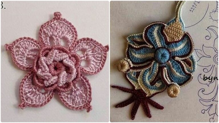 Flores de Crochê para Aplicação: Detalhes Delicados que Transformam Seus Projetos!