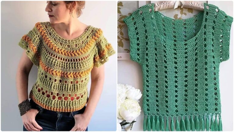 Blusas de Crochê Despojadas: Peças Leves e Confortáveis que Você Vai Adorar!