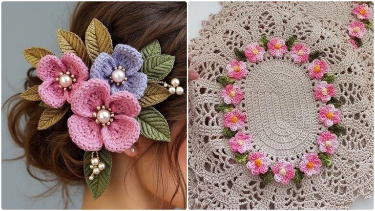 Descubra Flores de Crochê: Crie Peças Lindas e Criativas Usando Esses Detalhes!