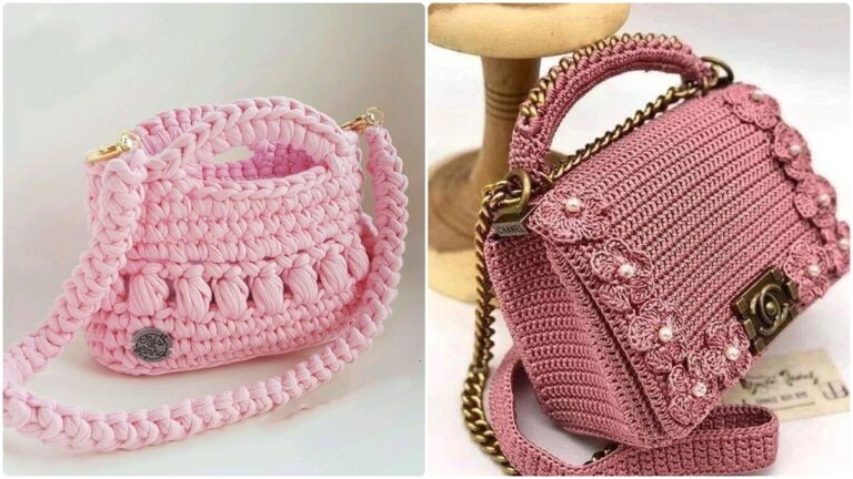 25 Bolsas de Crochê de Luxo com passo a passo e videoaula completa