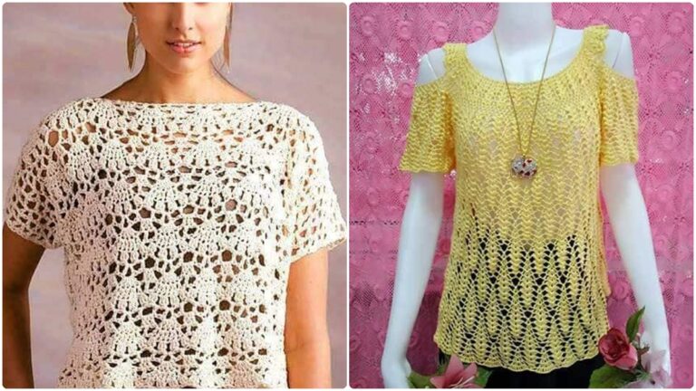 Blusas de Crochê com Gráficos: O Segredo das Peças Estilosas e Frescas!