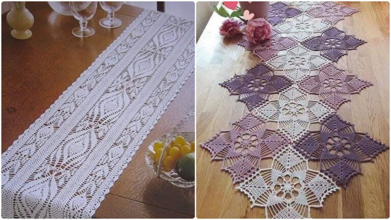 Caminhos de Mesa em Crochê: Os Modelos que Vão Transformar Sua Decoração!