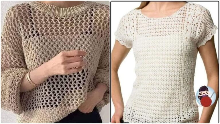 26 Blusas de Crochê com Gráficos e Inspirações que Vão Te Surpreender!