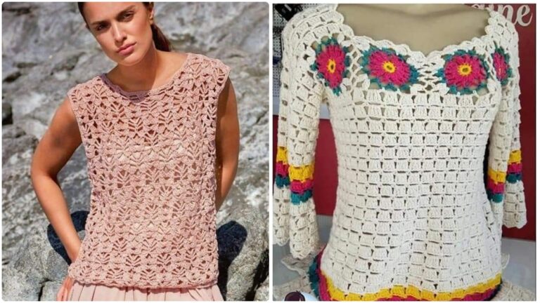 17 Blusas de Crochê com Gráficos: Descubra os Modelos Que Você Vai Querer Fazer Já!