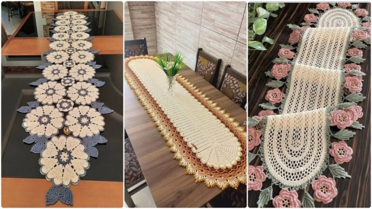 Veja 14 Caminhos de Mesa em Crochê Lindos que Vendem Muito!