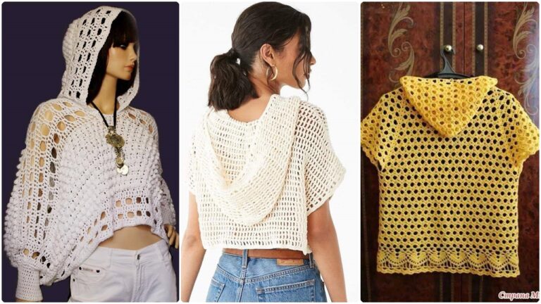 Transforme Seu Guarda-Roupa com Blusas de Crochê com Capuz!