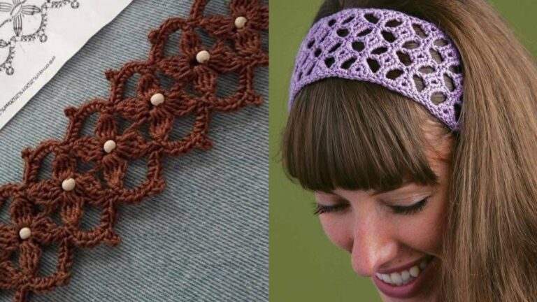 Headbands de Crochê: Estilo e Exclusividade + Vídeo Passo a Passo