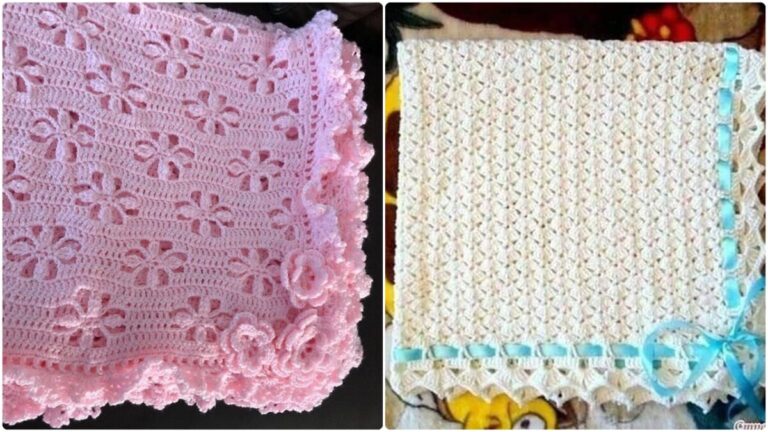 Pontos de crochê com gráficos para criar mantas em alta!