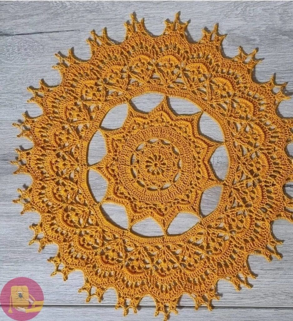 11 Sousplats de crochê com vídeo aula prática para sua mesa - Imagem do artigo original