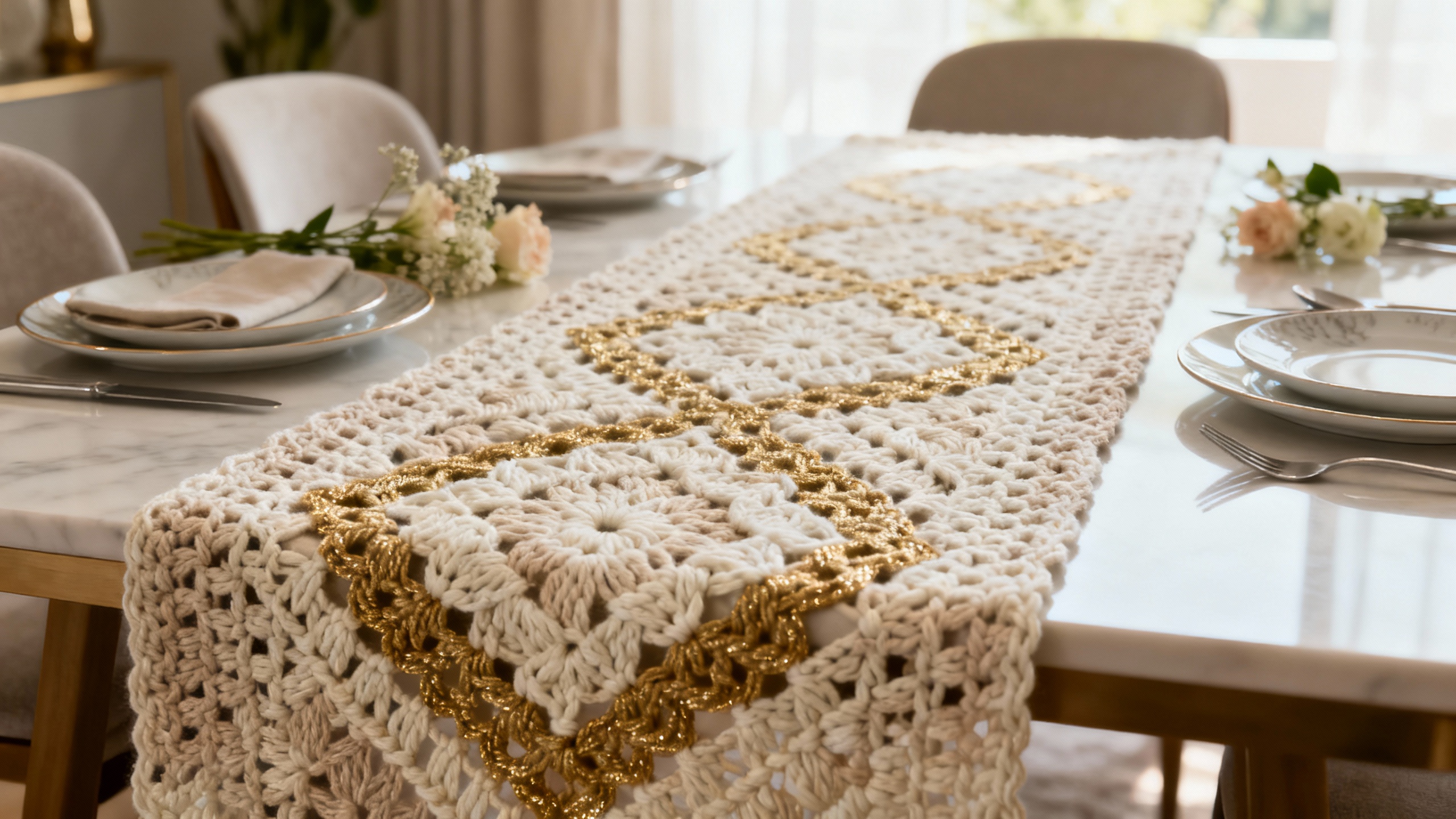 12 centros de mesa em crochê de luxo com gráficos para você copiar - Imagem do artigo
